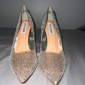 Steve Madden Sparkling Silver Heels